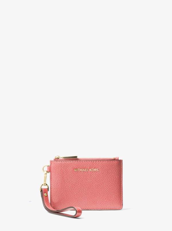 Damske Penazenky Michael Kors Leather Coin Purse Ruzove - Doplnky Michael Kors Obchod | MNKVF-7148